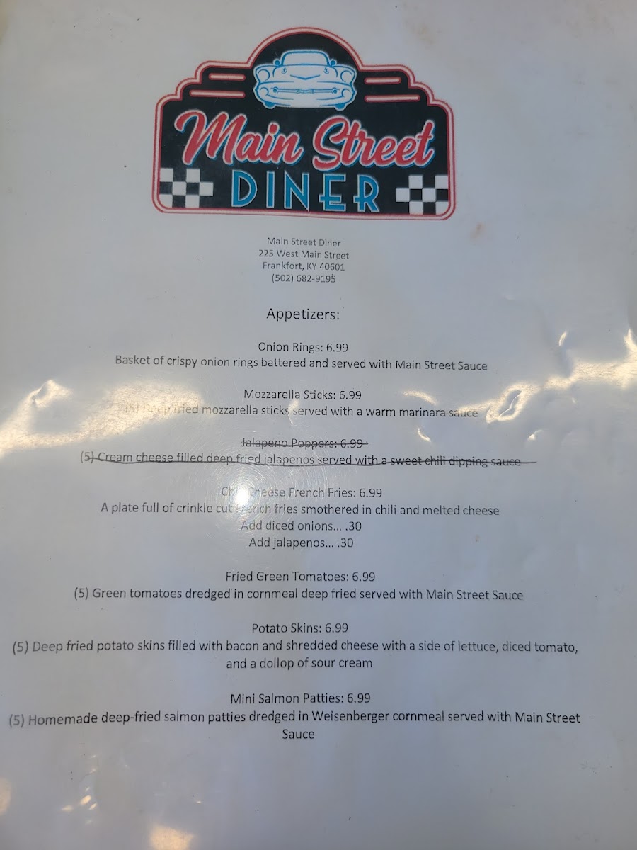 Main Street Diner Menu - Image 6